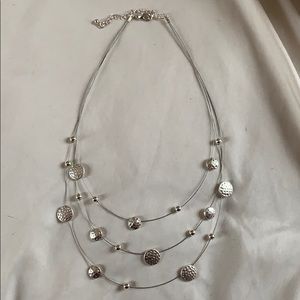 Silver 3 Strand Necklace